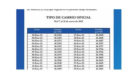 El tipo de cambio aumentó 72 centavos en el primer mes del año | Gaceta