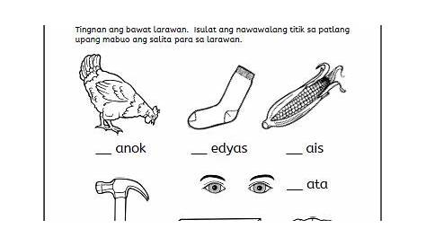 Nawawalang Titik M | Printable preschool worksheets, 1st grade reading