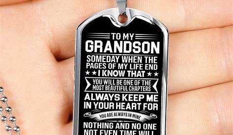 To My Grandson Dog Tags