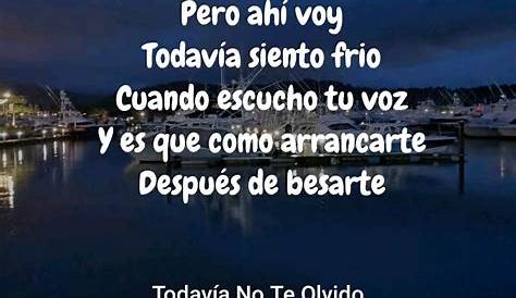 todavia no te olvido (karaoke) - YouTube