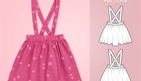 Toddler Suspender Skirt Pattern Ruffle PDF Sewing Etsy In 2020