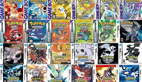 Todos los juegos de Pokémon. - Pokémon