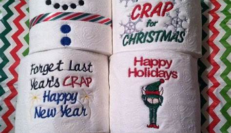 Embroidered toilet paper | Christmas toilet paper, Toilet paper crafts