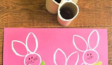 Toilet Paper Roll Bunny Stamp