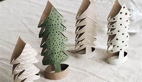 christmas tree made out of toilet paper rolls and other things to make