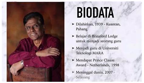 Biodata Tokoh Seni Visual Malaysia - Sejarah Seni Visual Malaysia