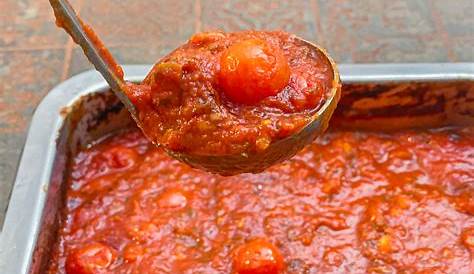 Selbstgemachte Tomatensauce aus dem Ofen auf Vorrat – Use Your Food