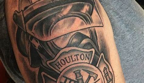 Fire Dept. Custom Tattoo | Fire fighter tattoos, Fire tattoo
