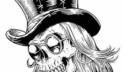 Top Hat Skull | Skull, Like a sir, Skull and bones