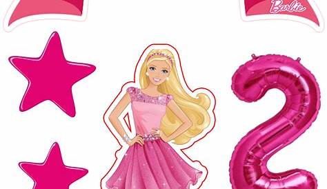 Topo para bolo: Barbie | Bolo barbie, Festa de aniversário da barbie