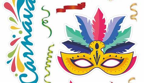 Topo de Bolo Carnaval Máscaras / Artes Rufino