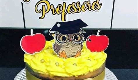 TOPO DE BOLO PROFESSOR | Teacher cakes, Bear cake topper, Teacher cake