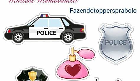 Topper policial mulher | Bolo policial, Mulher policial, Dicas de