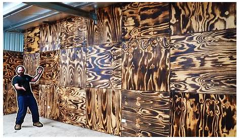 Torched Plywood Walls Sheet Flooring, Bob Schoenfelder, Burned