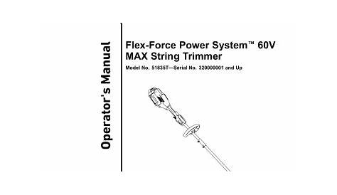 Toro Flex-Force Trimmer Manual