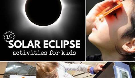 Total Solar Eclipse Activities Kindergarten 2017 Crafts Model ⚫ 2017