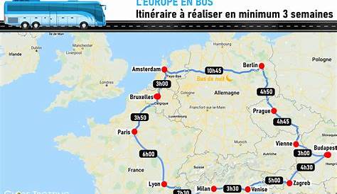 5 itinéraires pour faire le tour de l'Europe en bus pour moins de 99€
