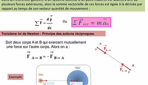 Cours (FR) Les lois de Newton, 2 bac inter biof PDF