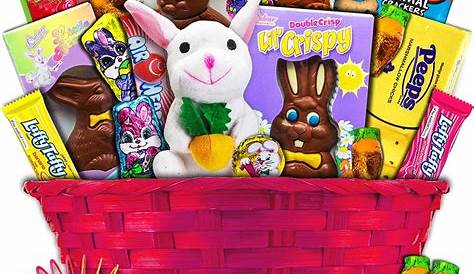 Plush Easter Bunny Holding Egg Toy Filled 25pc 13.5" Easter Basket Gift