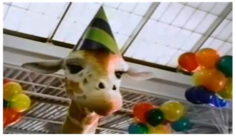 Toys R Us Birthday Geoffrey the Giraffe Exclusive 12 Plush Animal Alley