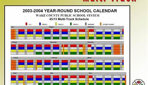 Track 4 Wake Couty Calander 2010 Printable Calendar 20222023