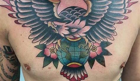 80 Eagle Chest Tattoo Designs For Men - Manly Ink Ideas