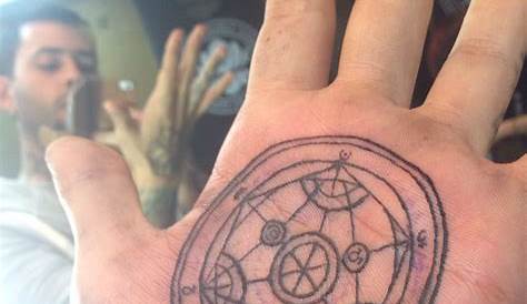 Transmutation Circle Hand Tattoo Scar Google Search s Alchemy