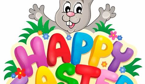 Happy Easter Clip Art Image - Happy Easter Transparent Clipart - Png