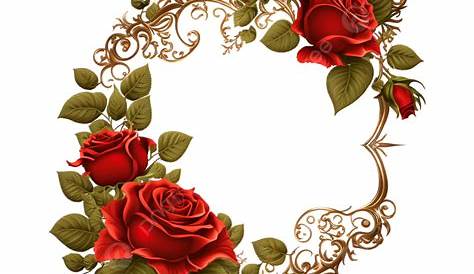 Rose Flower bouquet Clip art - Red Rose Border png download - 1753*1445