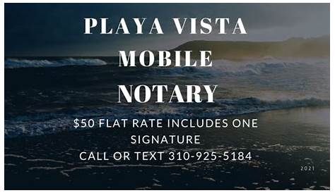 Traveling Notary Playa Vista