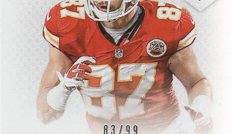 Travis Kelce Kansas City Chiefs Red Parallel Card 2016 Topps HUDDLE Kc