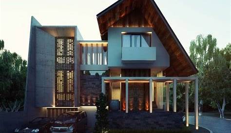Macam Desain Model Fasad Rumah Lantai Modern Tropis Terbaru Dan | My