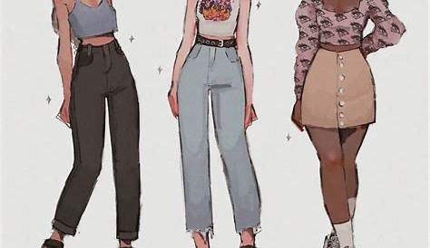 Trendy Outfits Drawing Sketches