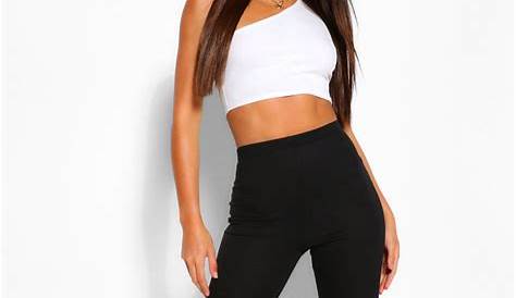 Trendy Outfits With Black Flare Leggings