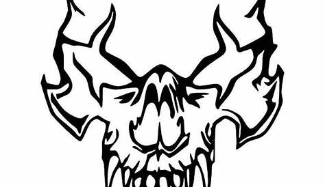 Demon Skull Tattoo Designs | tribal skull tattoo ideas | Tattoos10