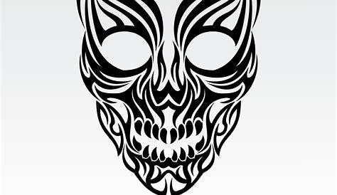 Tribal Skull - Cool Tribal Skull Logo, Png Download - 401x361 (#7038091
