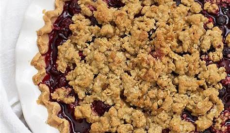 Notes from My Food Diary: Triple-Berry Pie with Pecan Crumb Topping