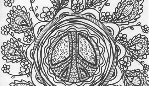 Hippie Coloring Pages - Free Printable Coloring Pages