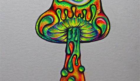 How To Draw A Trippy Mushroom - howtojkl