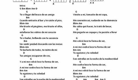 Tu Forma De Ser Letra Y Acordes Perdidos De Sinaloa - Printable Form