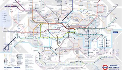 Tube Map With Elizabeth Line WHSmith's District Dave's