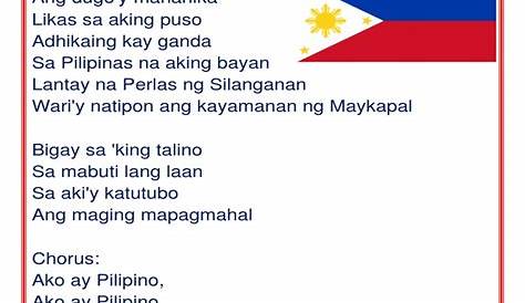 Ako Ay Pilipino Tula Ng Mga Anak Ni Rizal