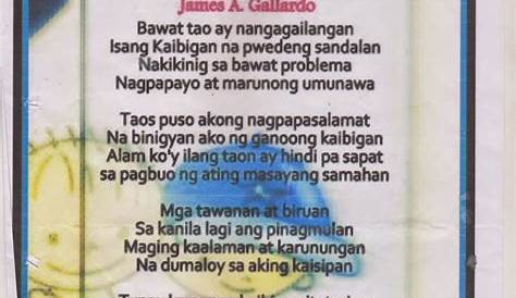 Tula para sa kaibigan | Gabay Filipino