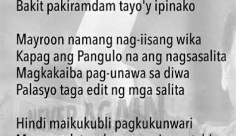 gumawa Ng maikling Tula para sa pangulo - Brainly.ph