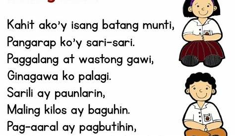 Tula Ng Pag Asa Para Sa Hamon Ng Bagong Lipunan Ito Ay May Apat | My