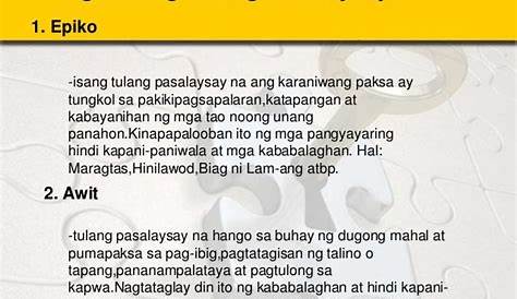 Maikling Halimbawa Ng Tulang Pasalaysay - Vrogue