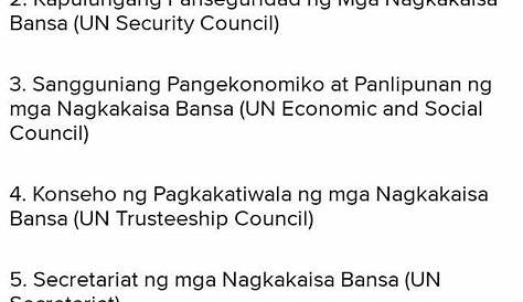 United Nations o Ang Nagkakaisang Mga Bansa | PPT