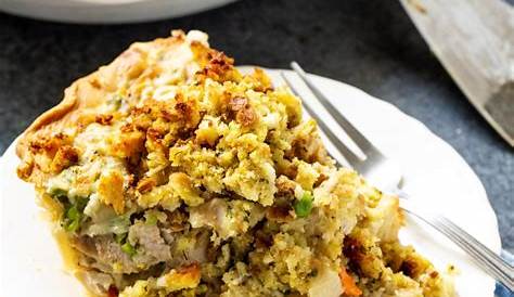 Turkey Pot Pie With Dressing Topping