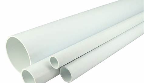Tuyau Pvc Blanc 100 De Ventilation VONLIS® Rond En PVC