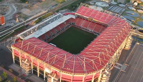 Les Pays-Bas, Enschede, stade de football, le FC Twente. Vue aérienne